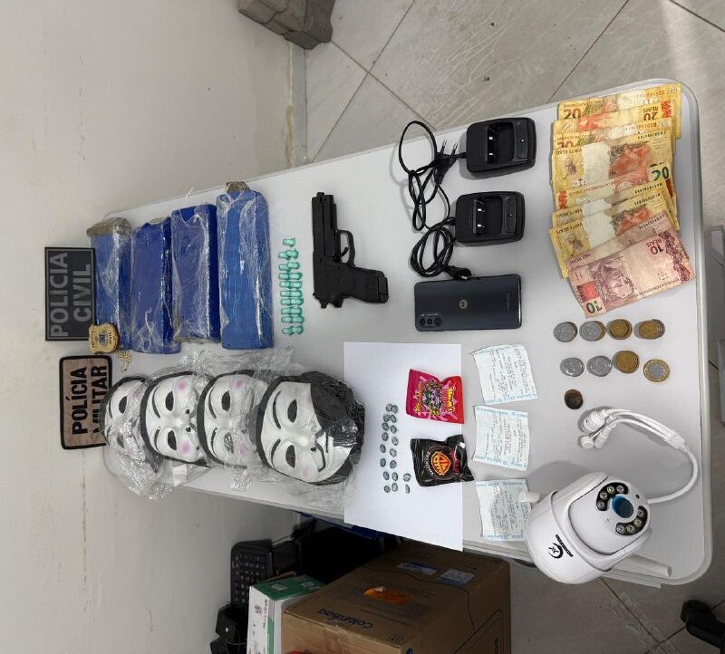 Polícias Civil e Militar desarticulam facção criminosa e prendem suspeito em flagrante