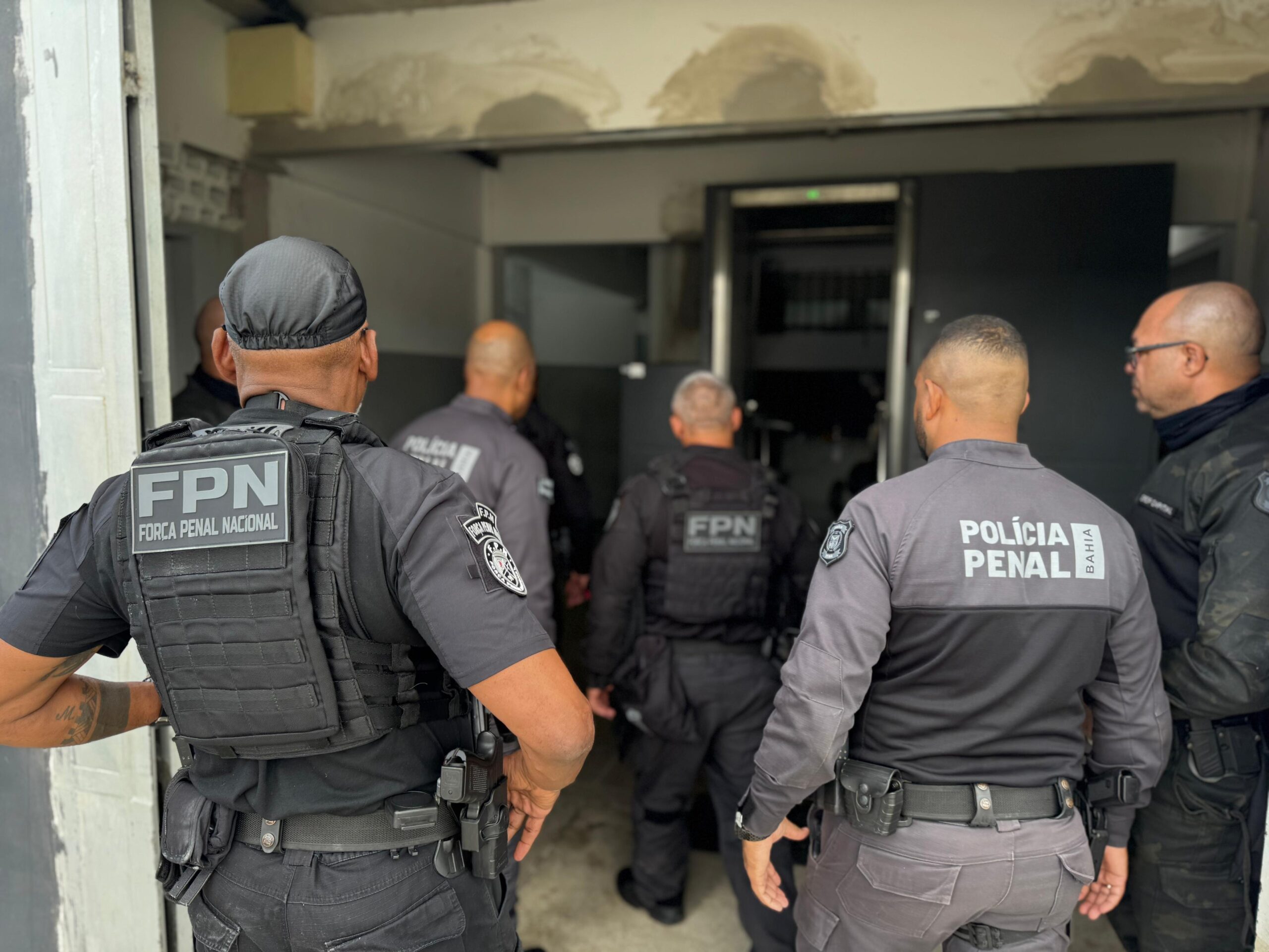 Força Nacional faz vistoria geral no Conjunto Penal de Eunápolis