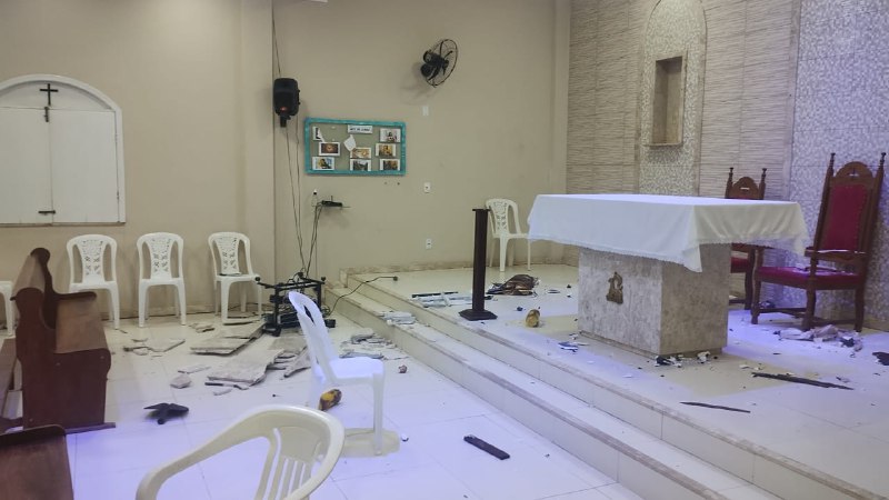 Invasão à Paróquia Sagrado Coração de Maria causa prejuízo de cerca de R$ 50 mil