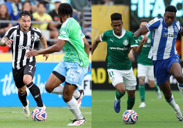 Botafogo vence na estreia e Palmeiras empata em abertura brasileira no Mundial de Clubes