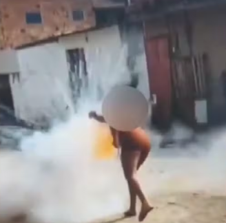 Mulher fica gravemente ferida após ter rosto atingido por espada