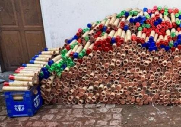 PM desativa fábrica clandestina de fogos de artifício na zona rural de Cruz das Almas