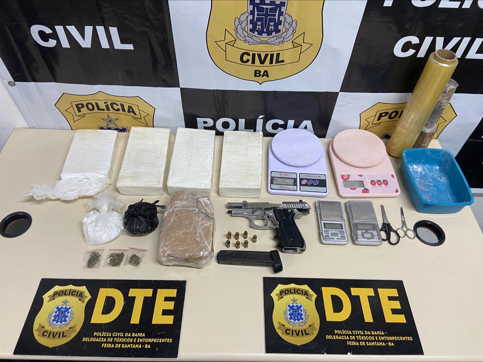 Polícia Civil prende homem por tráfico de drogas e posse ilegal de arma em Feira de Santana
