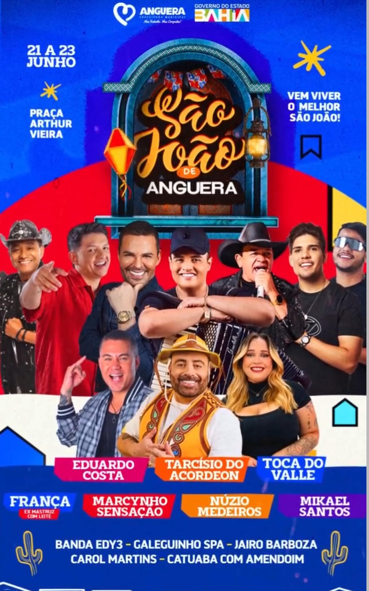 Com shows imperdíveis, Anguera se prepara para viver o São João mais animado da região