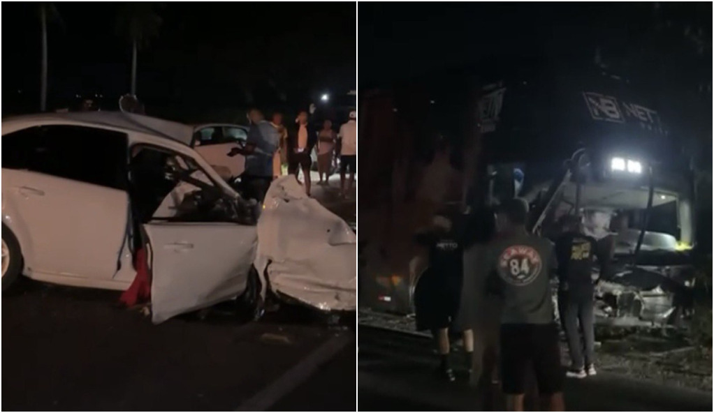 Acidente com ônibus da banda Netto Brito deixa três mortos na BA-046; técnico de som está entre as vítimas