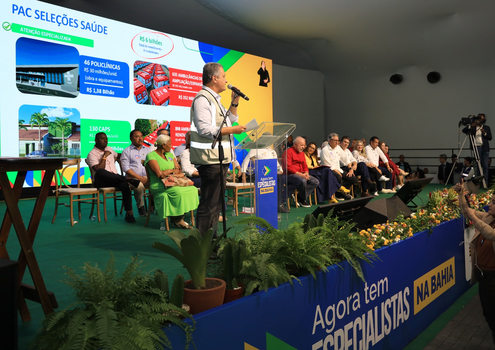 Rui Costa anuncia R$ 6 bilhões em novos investimentos do PAC para a saúde na Bahia