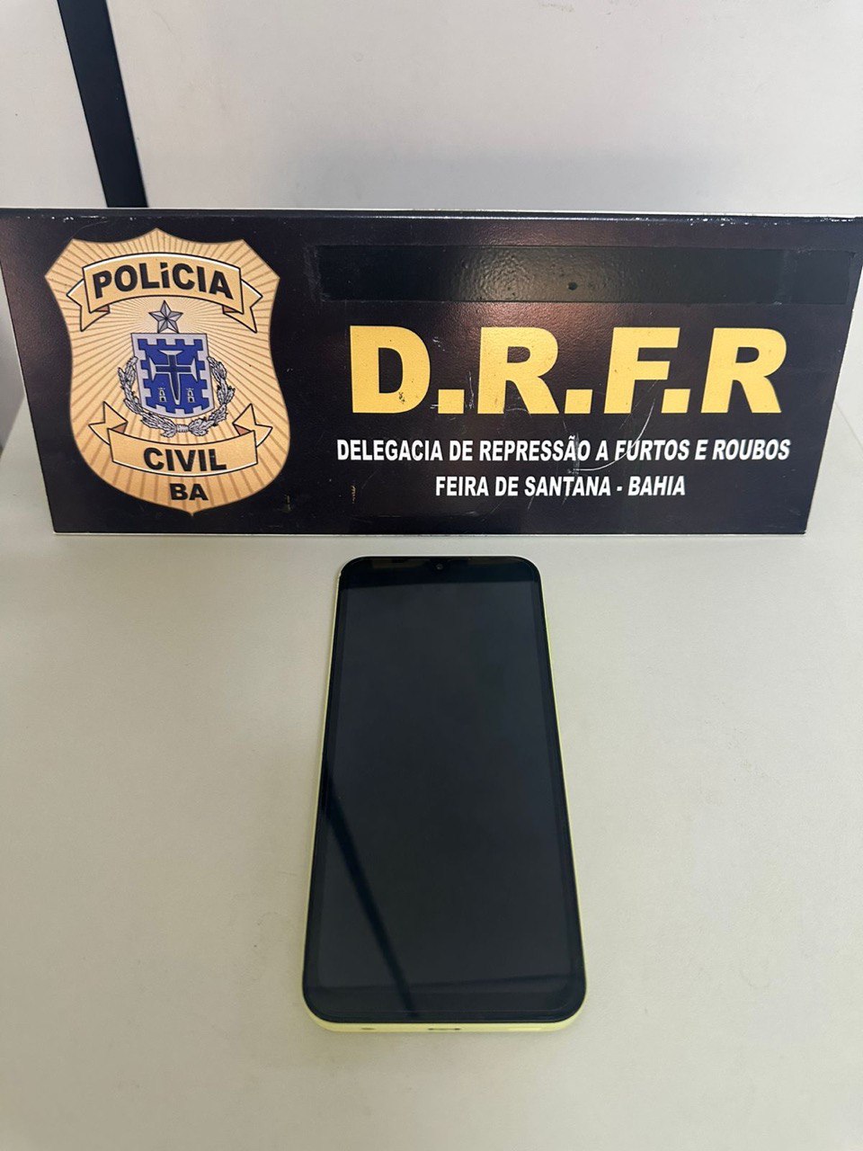Polícia Civil recupera celular furtado de paciente no Hospital Clériston Andrade, em Feira de Santana