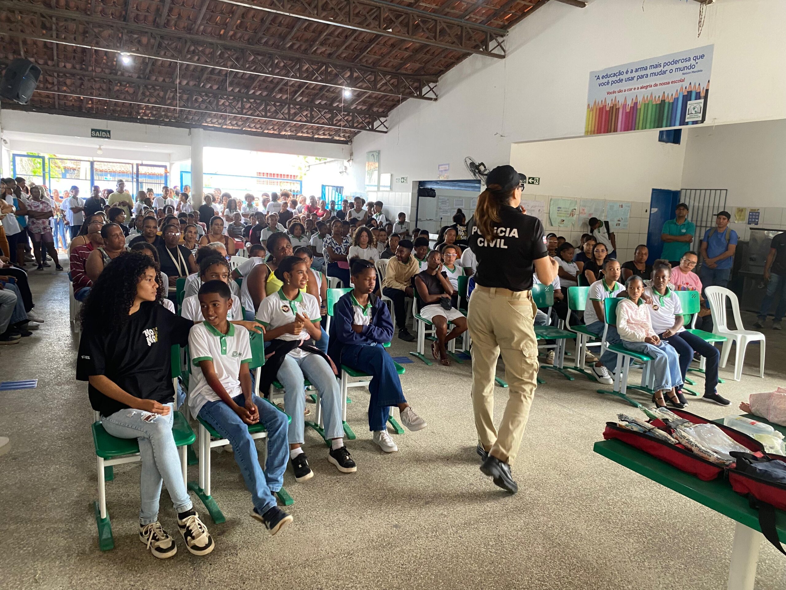 Polícia Civil promove ação itinerante em escola do distrito da Matinha