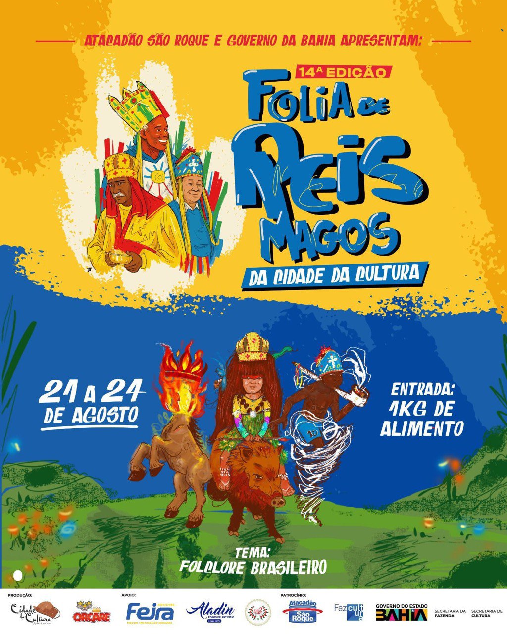 Folia de Reis da Cidade da Cultura celebra tradição, arte e fé popular em Feira de Santana