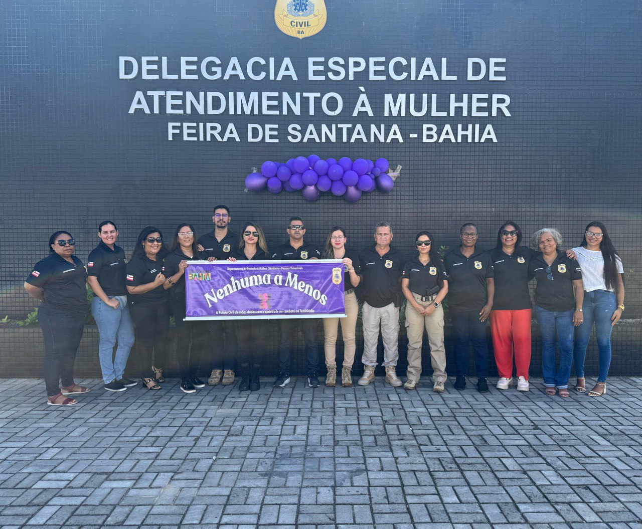 DEAM de Feira de Santana presta homenagem a delegada Patrícia Jackes no Agosto Lilás