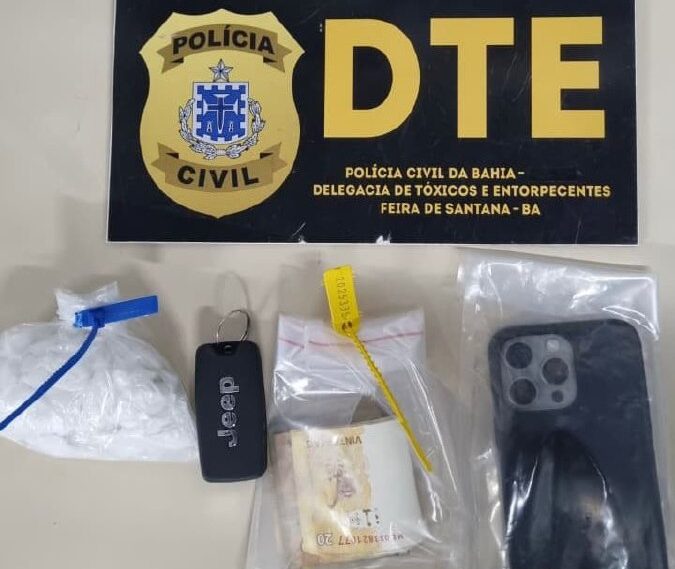 Polícia Civil prende suspeito de chefiar esquema de tráfico de drogas na modalidade delivery em Feira de Santana
