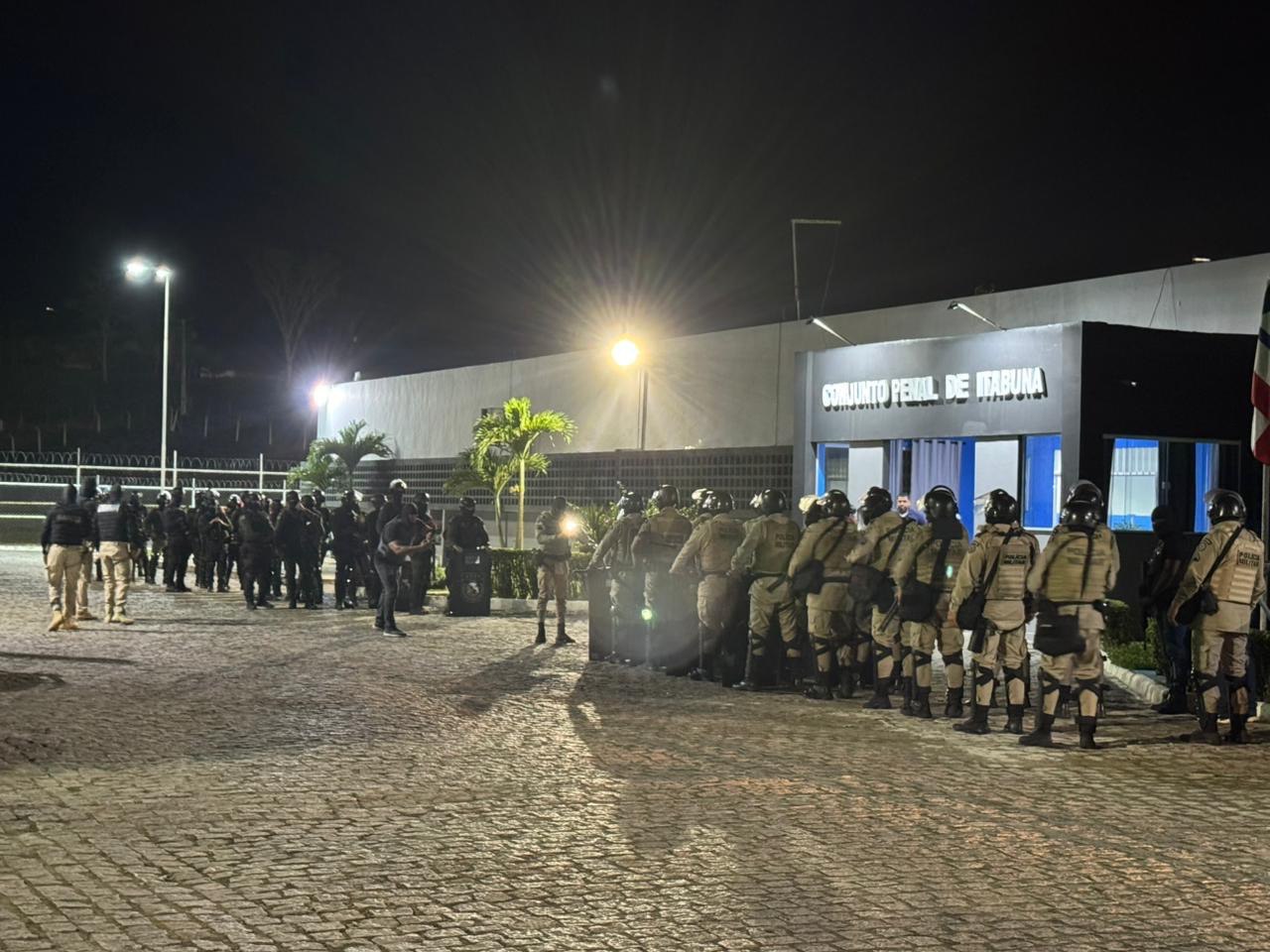PMBA e SEAP realizam operação no Conjunto Penal de Itabuna
