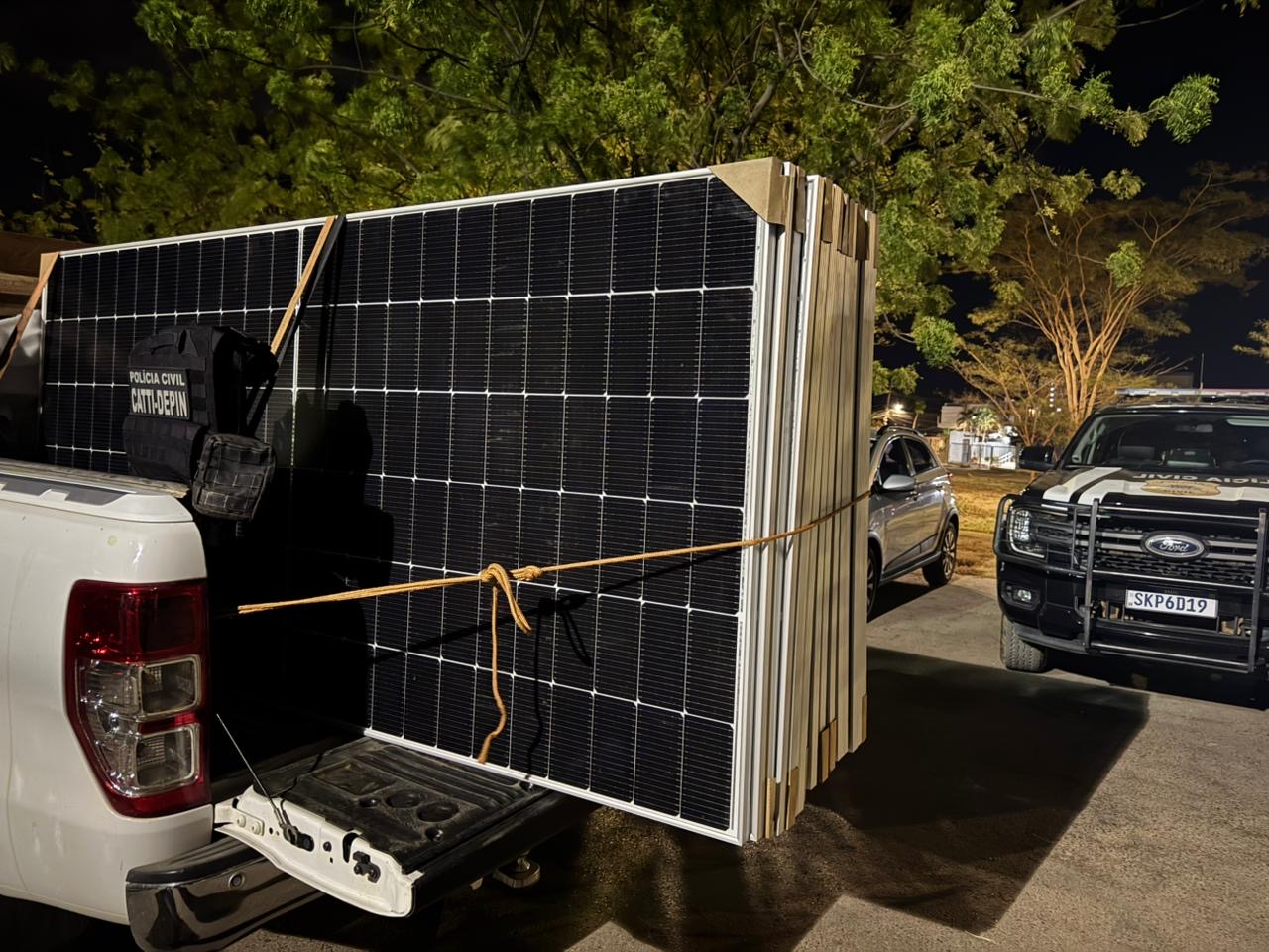 Polícia Civil recupera 16 placas solares e prende receptador em Barreiras