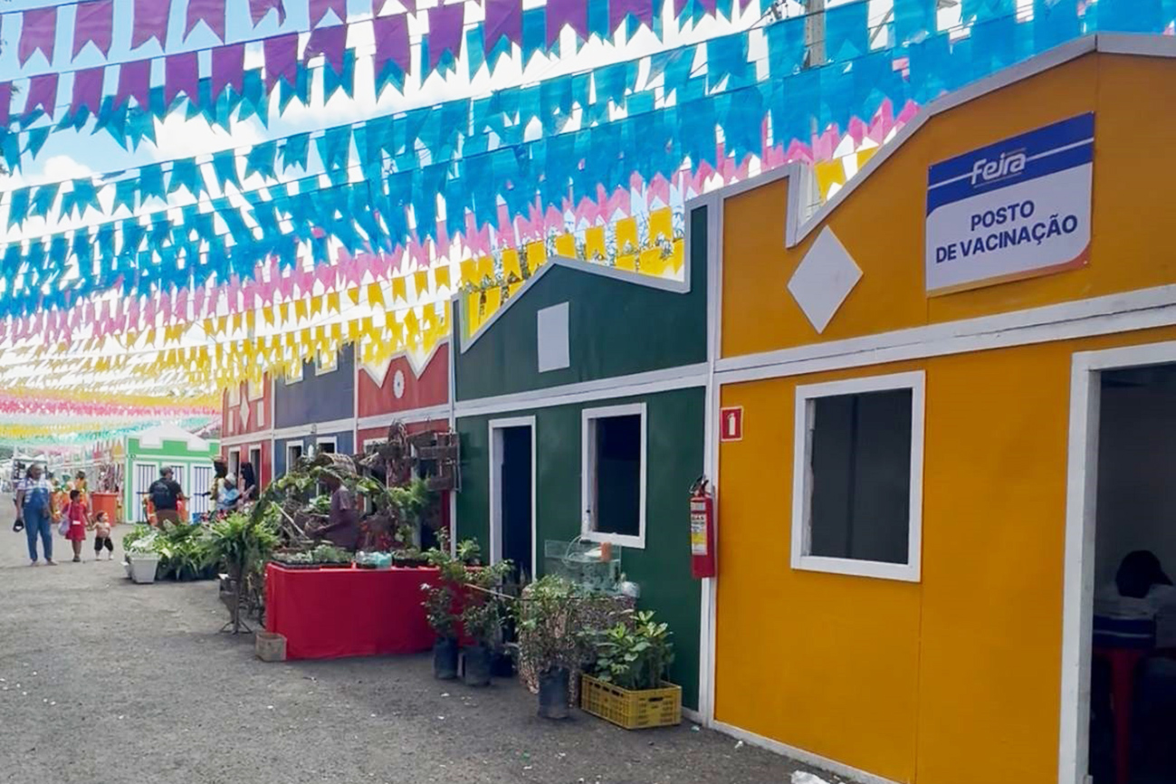 Expofeira oferece posto de vacinação para atualização da caderneta de imunização