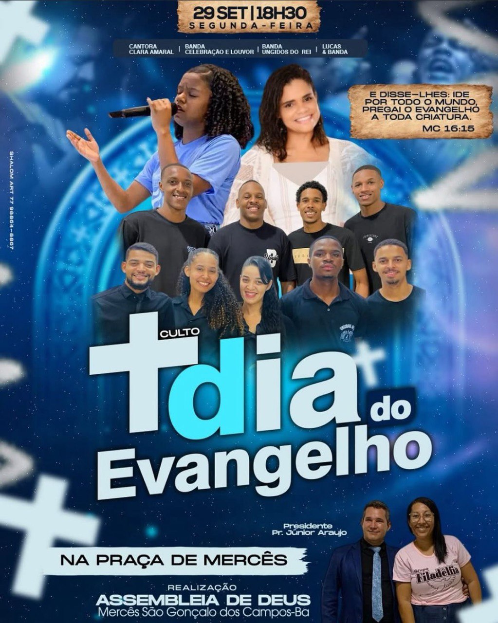 Anguera se prepara para grande festa dos evangélicos com presença de Damares