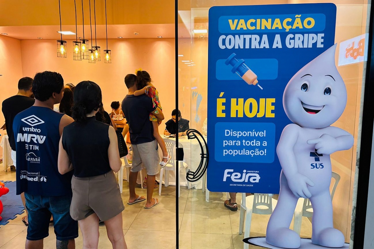Vacinação contra a gripe avança em Feira e ultrapassa as 138 mil aplicações em 2025