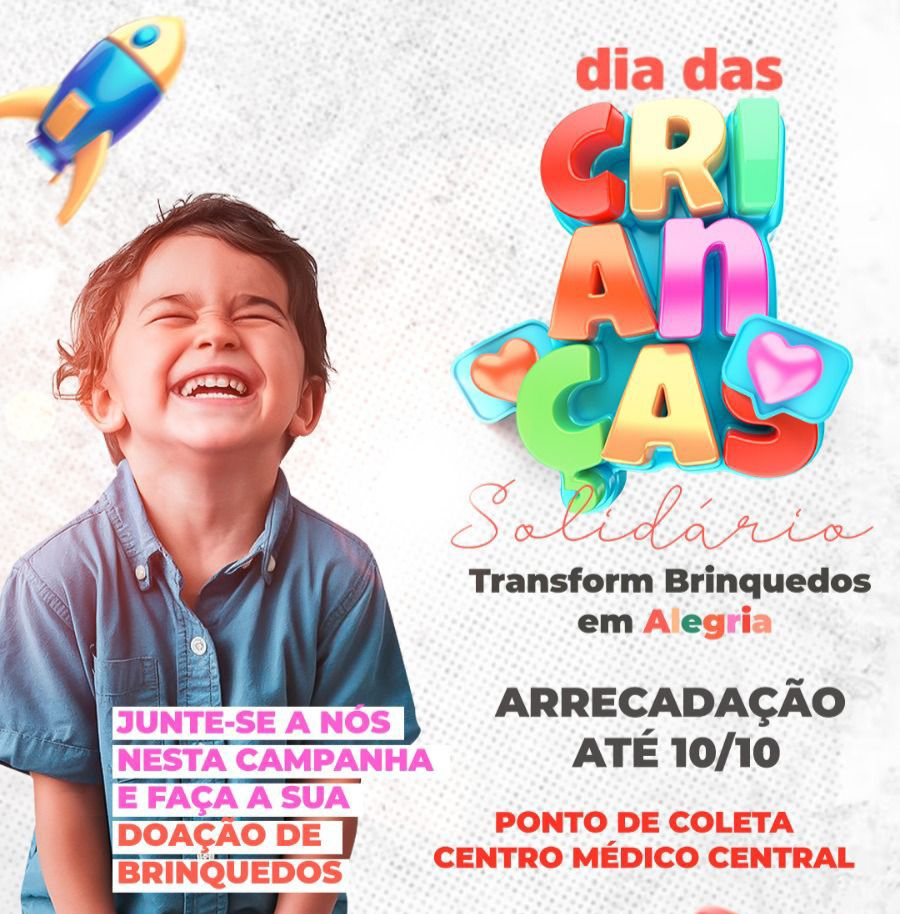 Campanha arrecada doações para o Dia das Crianças em Feira de Santana