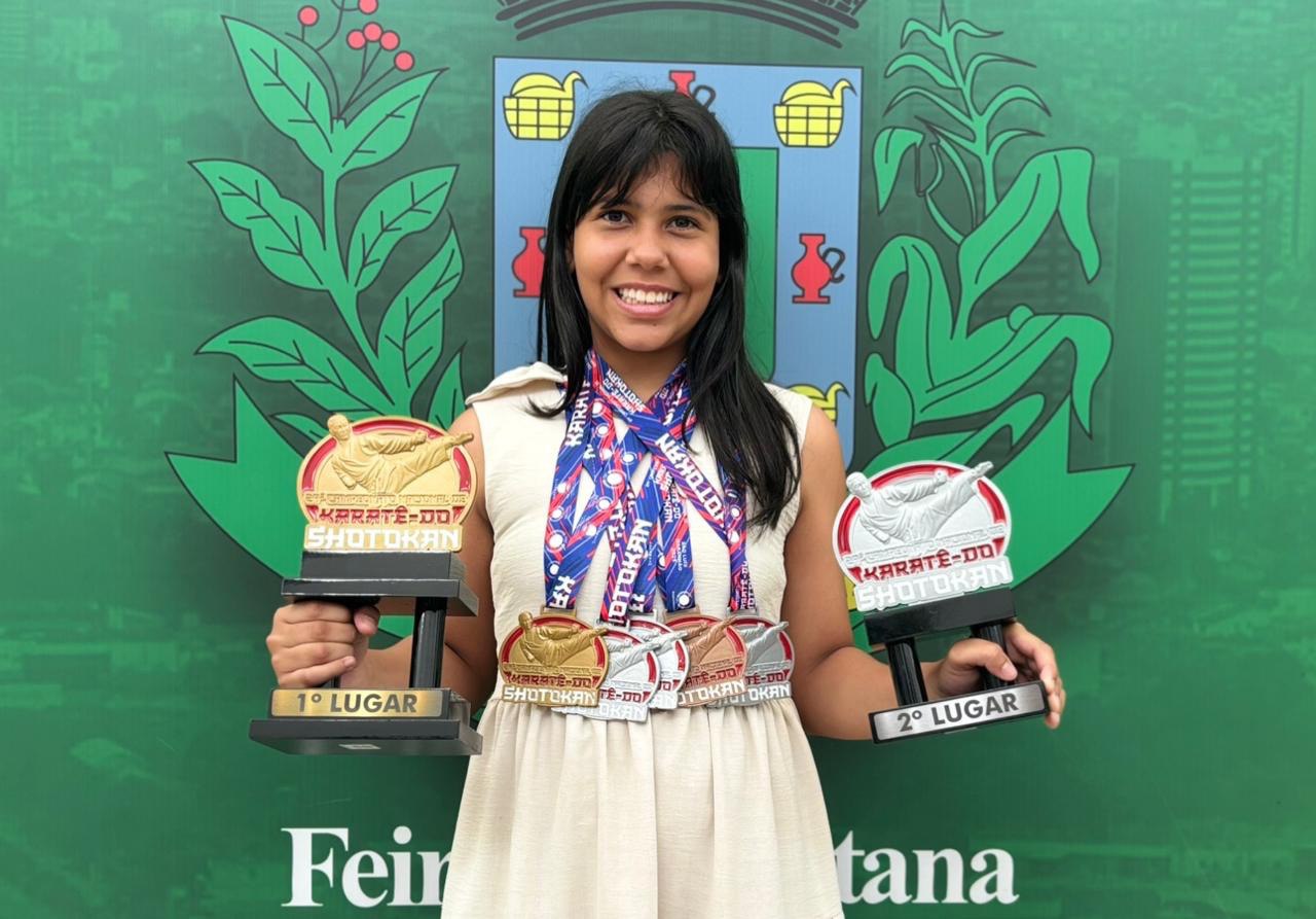 Jovem karateca feirense se destaca em competições nacionais e busca apoio para disputar o Mundial