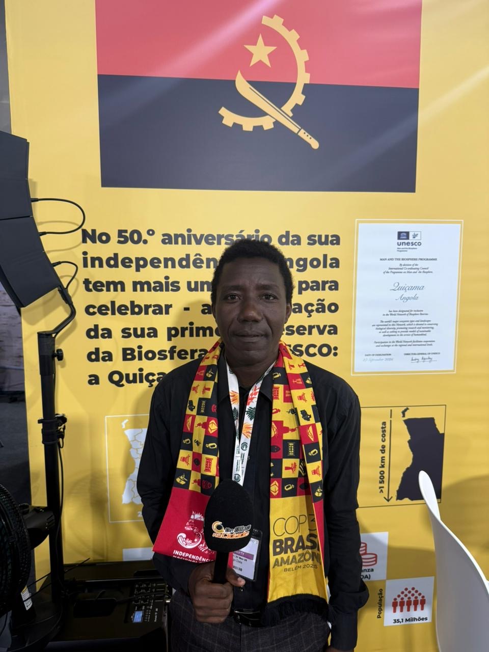 Estudante angolano destaca desafios da crise climática na África