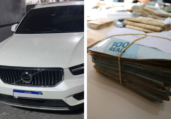Líder de facção é preso com R$ 100 mil e carro de luxo na Bahia