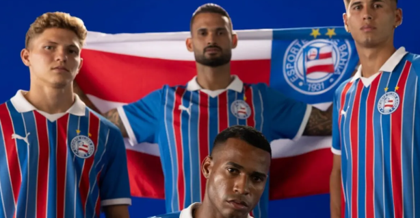 Bahia lança nova camisa tricolor “Do Povo Um Clamor” em homenagem à torcida