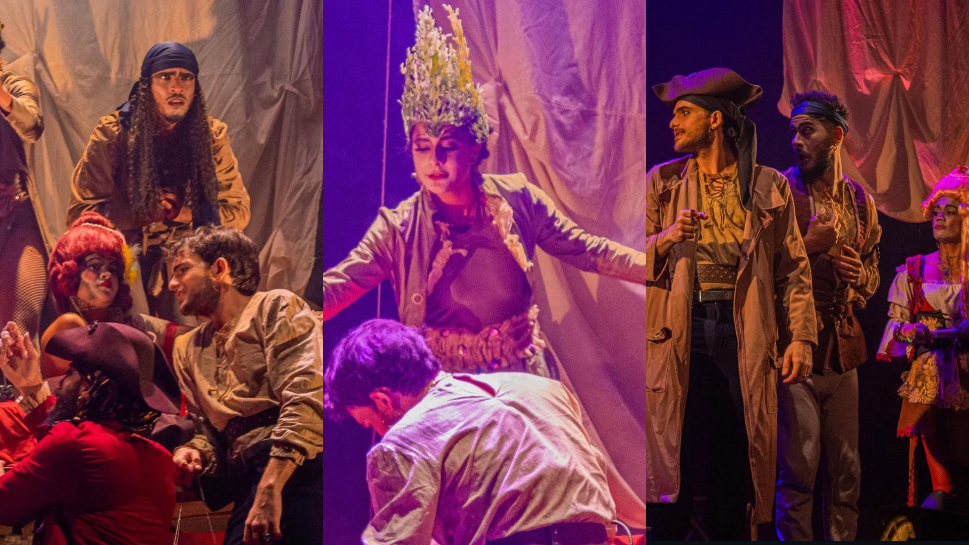 Musical “O Velho Lobo do Mar” traz mistério e aventura pirata ao palco do Teatro do CUCA